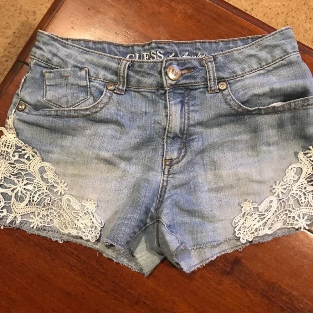 Girls Guess Jean Shorts